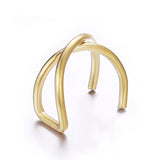 New Fashion Gold Leaf Clip Earring For Women Without Piercing Puck Rock Vintage Crystal Ear Cuff Girls Jewelry Gifts 1Pcs