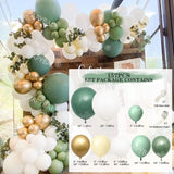 1Set White Gold Balloon Garland Arch Kit Wedding Latex Balloon Kid's Adult Birthday Party Decoration Baby Shower Globos Supplies