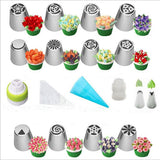 Cifeeo Stainless Steel DIY Pastry Nozzle Icing Piping Nozzle Pastry Tips Tulip Flower Cookie Chocolate Mold Baking Tool Cake Decorating