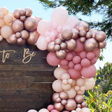 Christmas Gift 130Pcs Gold Cream Pink Complexion Color Latex Balloons Garland Kit Arch Set Decoration Baby Shower DIY Birthday Party Decor