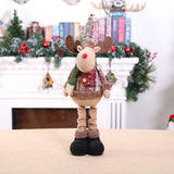 Christmas Gift 1/3PCS Snowman Elk Merry Christmas Big Dolls Tree Decor New Year Ornament Deer Santa Claus Standing Doll Decoration Gift for Kid