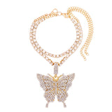 New Bling Dragon Crystal Tennis Chain Anklet for Women Fashion Gold Silver Color Rhinestone Anklet Foot Chain Jewelry Wholesale