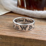 Korean Fashion Flower Rings for Women Punk Trendy Vintage Smooth Plum Blossom Chunky Ring Small Daisy Flower Rings Couple Rings