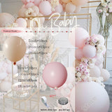 Christmas Gift 73pcs Balloons Garland Arch Kit Baby Shower Wedding Macaron Pink Foil Globos Birthday Anniversary Party Decor Supplies