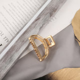 Christmas Gift Women Fashion Hair Claw Korean Minimalist Style Geometric Metal Catch Clip Chic Barrettes Headwear High Quality Hair Accessories