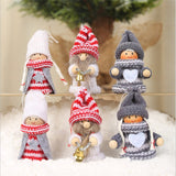 Christmas Gift New Knitted Puppets Pendant Creative Small Doll Decoration Charm Christmas Tree Christmas New Year Decoration DIY Crafts Gifts
