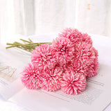 Cifeeo 1/5pcs Dandelion Flower Ball Simulation Bouquets Artificial Flower Wall Fake Flower Home Decoration Wedding Holding Flower