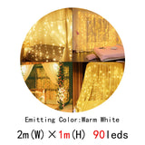 3*3m 300leds Led Curtain String Light Led Christmas Garland Party Patio Window Decor Fairy Lights Xmas Wedding Lights EU 220V