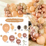 Rose Gold Balloon Arch Garland Kit Wedding Birthday Baloon Birthday Party Decor Kids Baby Shower Latex Confetti Ballon