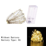 Christmas Gift 2m/3m/5m/10m Copper Wire Battery Box Garland LED Wedding Christmas Decoration for Home Decor New Year 2022 Party Festoon Light