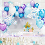 Christmas Gift Princess Snowflake Balloon Garland Arch Kit Christmas frozen Birthday Party Ice Ballon Baby Shower Wedding Christmas Decor Globo