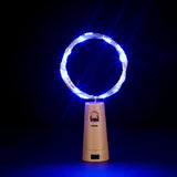 10X include battery 2M Silver Wire Garland Bottle Stopper For LED string lights Wedding Christmas New Year Holiday Decoration