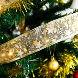 Christmas Decoration LED Ribbon Lights Christmas Tree Ornaments DIY Lace Bows String Lights Navidad Home Decors New Year