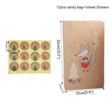 Christmas paper Kids Candy Box Bag Navidad  New year christmas home decoration Natal gift bags Kerst Noel Treats packing box