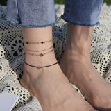 2022 NEW Summer Fishbone Gold Color Anklets Fashion Ankle Foot Jewelry Leg Chain on Foot for Women Gifts