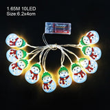 1.6m 10Led Christmas Decorations Santa Claus Xmas Tree LED String Lights Garland Xmas Tree Ornament Festival Decoration for Home