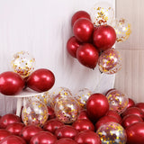 20pcs Ruby Red Balloons Wedding Decor Happy Birthday Party Decoration Globos Latex Balloon BabyShower and Valentine's Day Gift