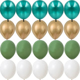 Christmas Gift 15/20pcs 10inch Balloon Kit Avocado Green White Gold Confetti Balls Birthday Wedding Jungle Party DIY Decoration Home Supplies