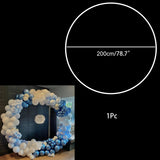 Cifeeo 60-200CM PVC Ring Balloon Arch DIY Wreath Frame Background Holder Circle Ballon Stand Wedding Birthday Party Decor Baby Shower