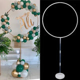 Wedding arch plastic round ring arch stand artificial flower balloons decor birthday party wedding decoration flower stand frame