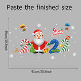 Christmas Gift Christmas Door Window Decorations Shop Window Glass Scene Layout Christmas 2022 Wall Stickers Merry Christmas Home Decoration