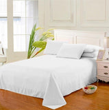 Cifeeo Bedding Sheet Combed Cotton Home Textile Solid Color Flat Sheets Bed Linens Queen King Size Bedspread (Pillowcase Can Order)