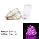 Christmas Gift 2m/3m/5m/10m Copper Wire Battery Box Garland LED Wedding Christmas Decoration for Home Decor New Year 2022 Party Festoon Light