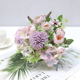 A Bunch of Beautiful Artificial Peony Roses Silk Flowers DIY Home Garden Party Wedding Decoration Home Decore  Living Room