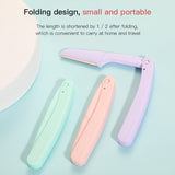 3pcs/set Folding Eyebrow Trimmer Eyebrow Scissors For Beginners Safety Scraping Eyebrow Razor Beauty Dermaplaning Toosls HOT