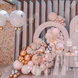 Christmas Gift 142Pcs Gold Silvery Double Cream Grey Birthday Decoration Ballons Party Decoration Wedding Decoration Birthday Party Decorations