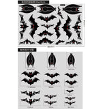 Black Friday Cifeeo  Halloween Window Stickers Glass Door Cute Skull Spider Bat Horror Ghost Party DIY Decoration Happy Halloween Decor For Home 2022