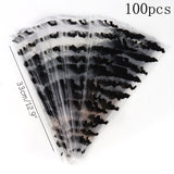 Cifeeo 50/100pcs Plastic Bag DIY Candy Cone Birthday Party Decorations Kid Transprant Cookie Gift Bag Cellophane Packing Bags Christmas