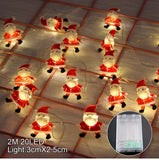 FRIGG LED String Fairy Lights Xmas Snowflakes Snowman 2022 Christmas Ornament Decorations For Home Noel Navidad New Year 2023