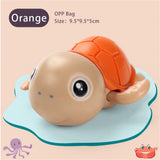 Bath Toys Baby Water Chain Clockwork Cute Cartoon Animal Tortoise Infant Swim Penguin Fish Wound-Up Kids Beach Water Bath Toy