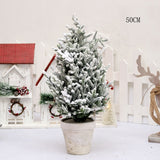 Christmas Gift New Year Artificial PE Mini Christmas Tree Ornament Tabletop Xmas Pine Trees Home Office Decoration Shopping Mall Festive Decor