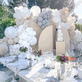 Christmas Gift 271Pcs Grey White Latex Balloons Garland Kit Arch Wedding Birthday Decorations Baby Shower Supplies