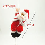 Christmas Gift Christmas Decoration Rope Climbing Santa Claus Doll Pendant Shopping Mall Window Layout Hanging Merry Xmas Ornaments