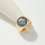 Fashion Blue Planet Star Galaxy Rings Trendy Rings Personalized Fashion Rings Stars Moon Universe Ring Jewelry for Women