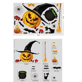 Christmas Gift  Halloween Party Supplies Window Stickers Skull Skeleton Wall Stickers Haunted House Horror Halloween Decoration For Home