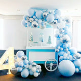 Christmas Gift Hot Sale Macaron Blue Ocean Suit Latex Balloons Birthday Wedding Party Supplies Interior Decoration Layout Aluminum