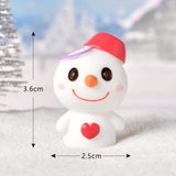 Christmas Gift Cartoon Mini Santa Claus Snowman Cake Decorations Merry Christmas Decor For Home Happy New Year 2022 Naviidad Cupcake Decor Gift