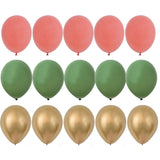 Christmas Gift 15/20pcs 10inch Balloon Kit Avocado Green White Gold Confetti Balls Birthday Wedding Jungle Party DIY Decoration Home Supplies