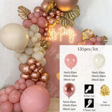 Christmas Gift Pink Balloon Garland Arch Kit Chrome Gold Latex Ballon Birthday Party Decor Kids Wedding Birthday Ballon Baby Shower Girl Decor