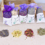 Christmas Gift Natural Dried Flowers Rose Jasmine Lavender Bud Flower Sachet Bag Filling  Real Natural lasting Lavend Car Room Air Refreshing