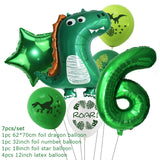 Dinosaur Party Decorations Dragon Balloons Set Paper Garland for Dino Jungle Birthday Party Decor Supplies Kids Children Favors