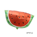 1Set Watermelon Party Fruit Balloon Kit Banner Cake Topper Summer Pool Decoration Kid One Birthday DIY Gift Baby Shower Supplies