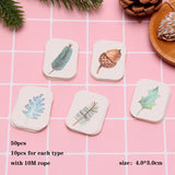 50PCS DIY Kraft Tags Merry Christmas Labels Gift Wrapping Paper Hang Tags Santa Claus Paper Cards Christmas Party Supplie