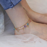 2022 NEW Summer Fishbone Gold Color Anklets Fashion Ankle Foot Jewelry Leg Chain on Foot for Women Gifts