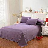 Cifeeo Bedding Sheet Combed Cotton Home Textile Solid Color Flat Sheets Bed Linens Queen King Size Bedspread (Pillowcase Can Order)
