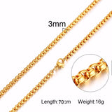 Christmas Gift ROUND CHAIN STAINLESS STEEL CHAIN MENS OR WOMENS CHAIN UNISEX JEWELRY 18 TO 30INCH